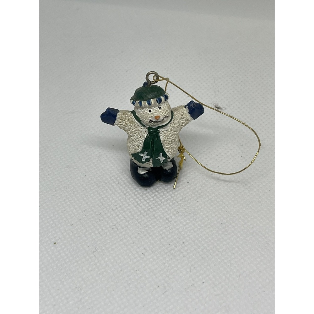 Ornament Faberge Santa White Green Snowman 2002 TT